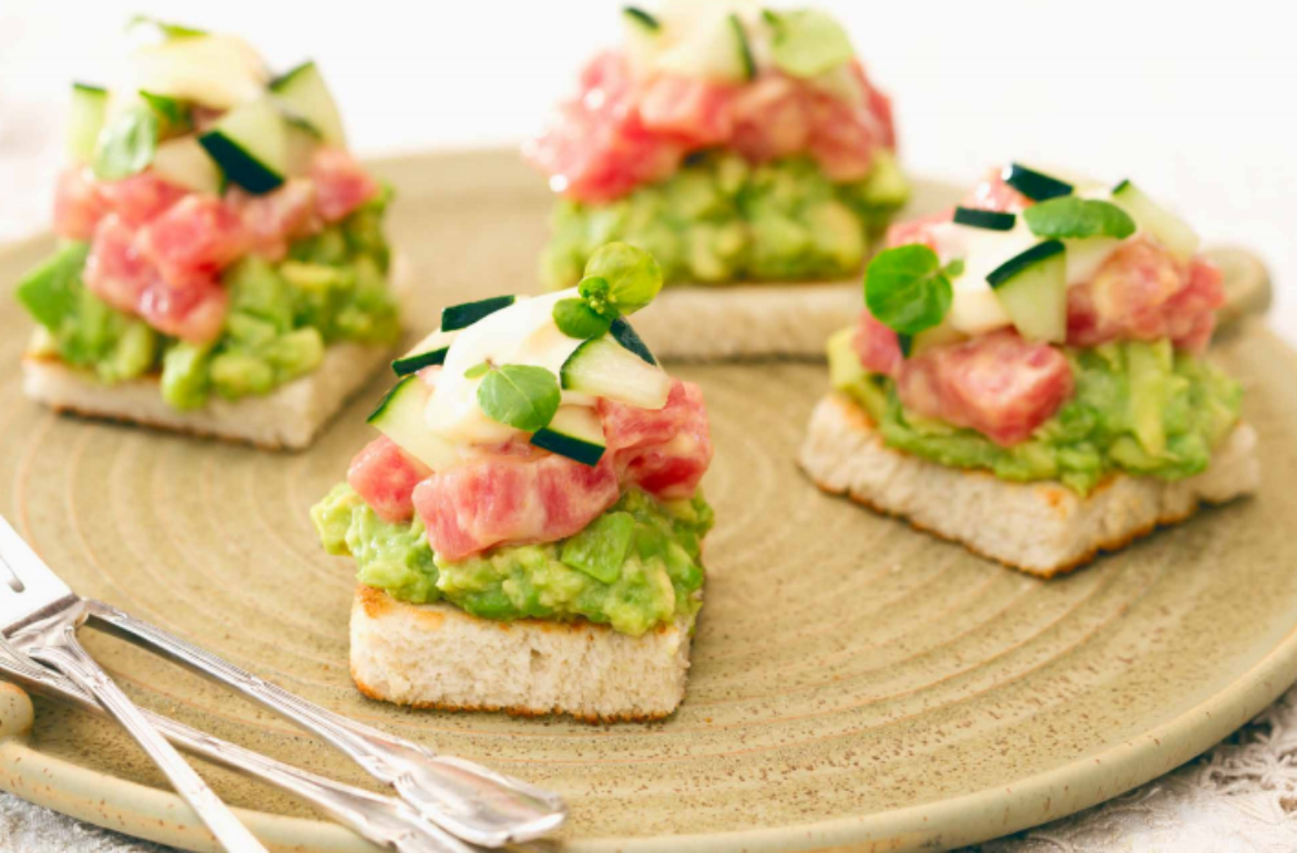 Pintxos con aguacate