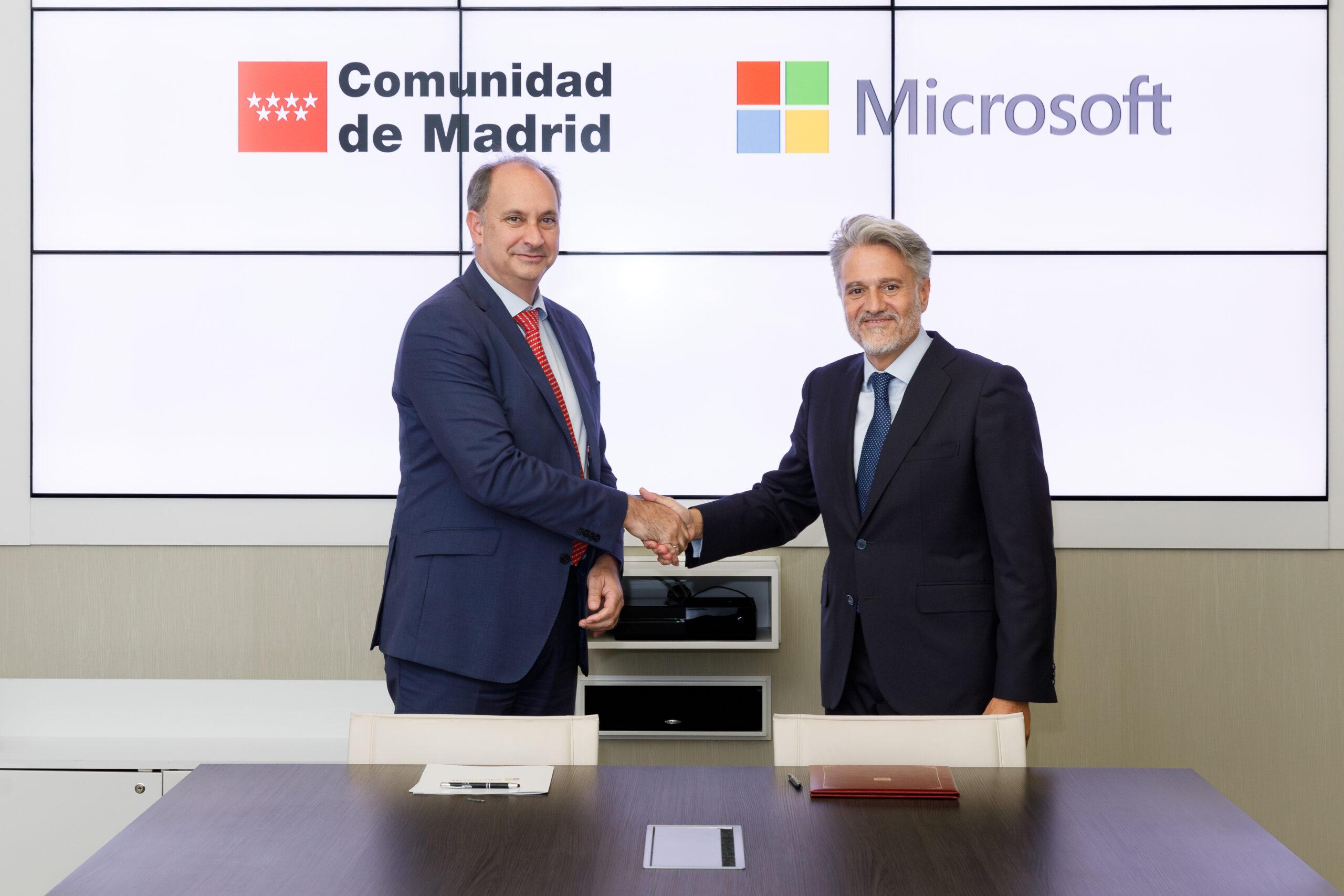 Comunidad de Madrid y Microsoft